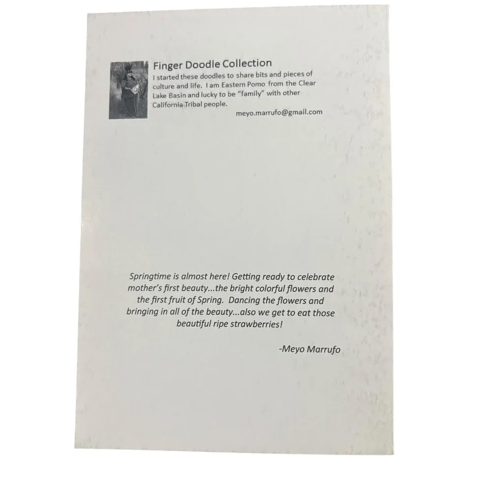 Meyo Marrufo Finger Doodle Collection Native American Art Cards Set of 9‎